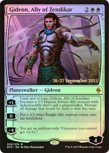 (Promo-Prerelease)Gideon, Ally of Zendikar/ゼンディカーの同盟者、ギデオン